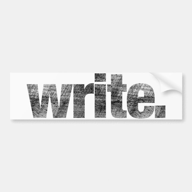 Modern Professional Writer Typographic Decal (Front)