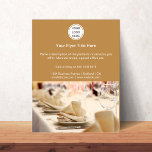 Modern Promotional Catering Service Business Logo<br><div class="desc">This flyer is designed to be simple,  yet effective. It includes a company logo,  a brief description of the business,  and contact information. It is an effective way to promote a business.</div>