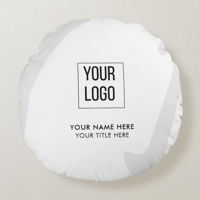 Modern Promotional Logo Business Round Cushion (Front)