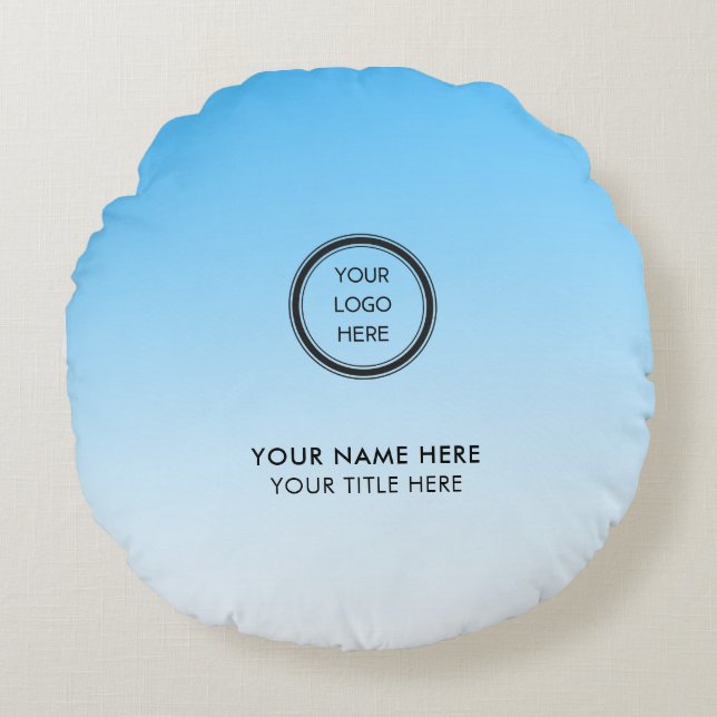Modern Promotional Logo Business Round Cushion (Front)
