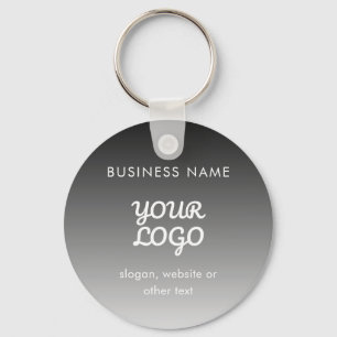 Modern Promotional Logo & Text   Editable Colour Key Ring