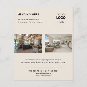 Modern Promotional Real Estate Business Logo Flyer