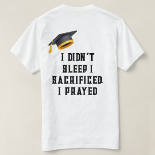 Modern Proud Mum 3 Photo Graduation T-Shirt