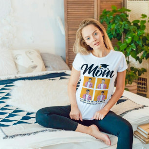 Modern Proud Mum 4 Photo Graduation,Grad, Graduate T-Shirt
