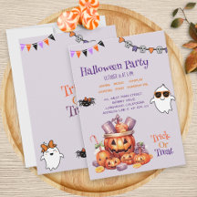 Modern Pumpkin Candy Kids Halloween Treats Party