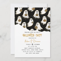Modern Pumpkin & Ghost Halloween