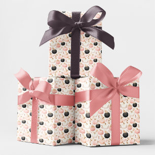Modern Pumpkin Monogram – Personalised Initial Wrapping Paper
