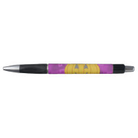 Modern Pumpkin on Purple Geometric