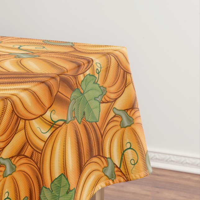 Modern Pumpkin Patch Tablecloth (In Situ)