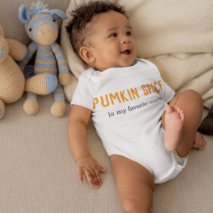 Modern Pumpkin Spice Is My Favourite Season Quote Baby Bodysuit