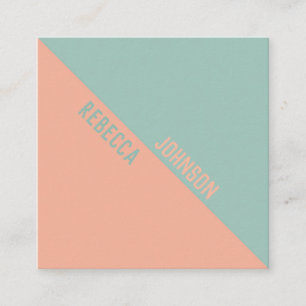 Modern Punchy Pastel Duotone - Business Card