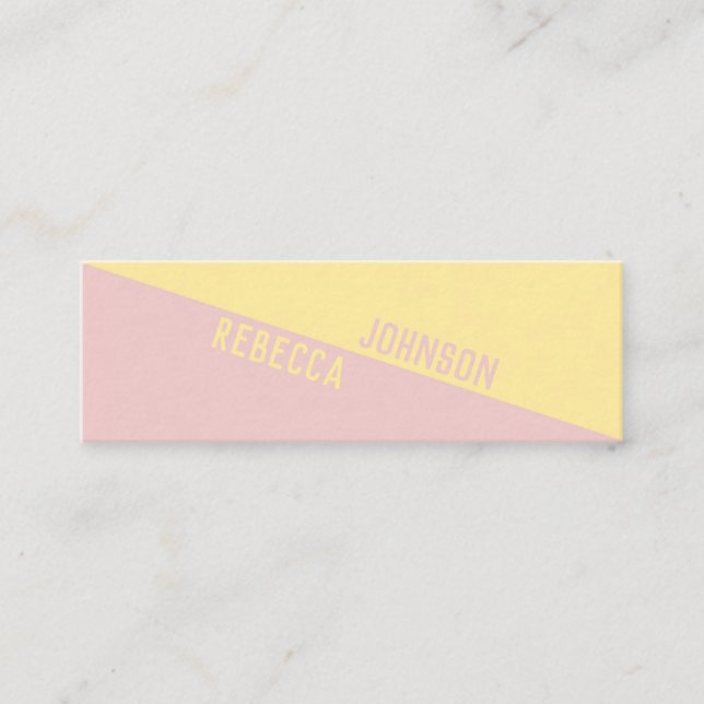 Modern Punchy Pastel Duotone - Business Card (Front)