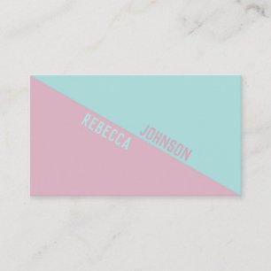 Modern Punchy Pastel Duotone - Business Card