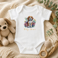 Modern Puppy Dog Terracotta Baby Shower