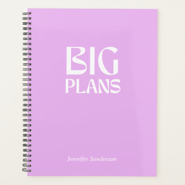  Modern Purple 2024 Personalised Planner (Front)