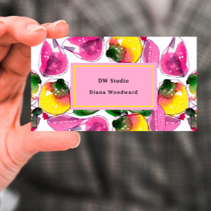 Modern Purple Abstract Business Card