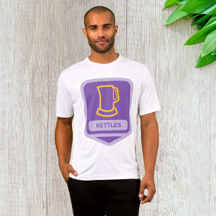 Modern Purple and Yellow Kettles Icon T-Shirt