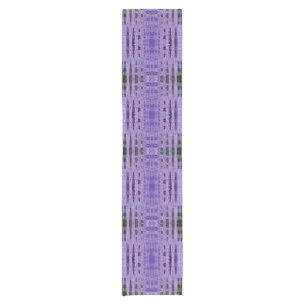 Modern Purple Black design Short Table Runner