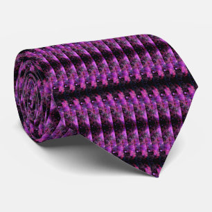 Modern Purple Black Neck Tie
