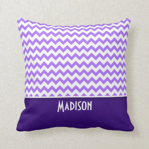 Modern Purple Chevron Cushion