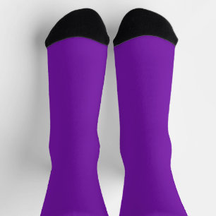 Modern Purple Crew Socks