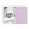Modern Purple Cross Girl Photo Baptism Invitation