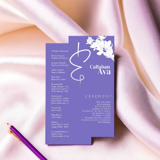Modern purple Floral Elegance Programme