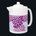 Modern Purple Flower Pattern<br><div class="desc">Pretty,  purple,  vintage flower pattern on home decor,  tableware and furnishings.</div>