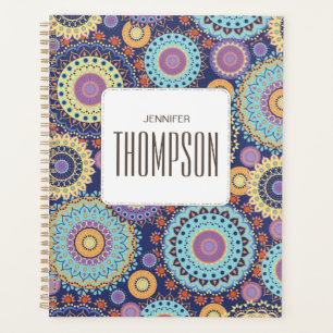 Modern Purple Geometric Personalised  Planner