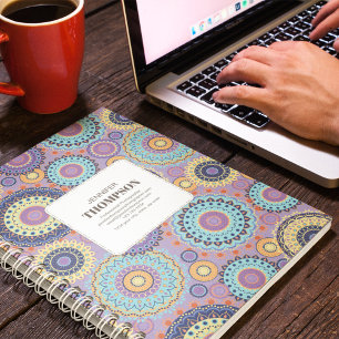 Modern Purple Geometric Planner   Personalized