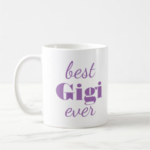 Modern Purple Gigi Personalised Custom Mug