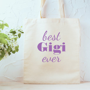 Modern Purple Gigi Personalised Custom Mug Tote Bag