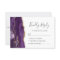 Modern Purple Gold Agate Wedding RSVP Card