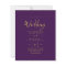 Modern Purple Gold Budget Wedding Invites