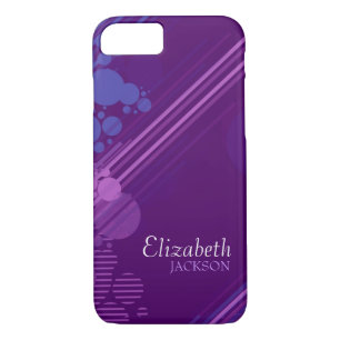 Modern Purple Grunge Design Case-Mate iPhone Case