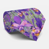 Modern Purple Iris Floral Pattern Wedding