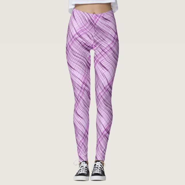 Modern Purple Leggings (Front)