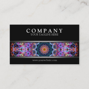 Modern Purple Lotus Business Card