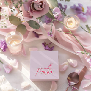 Modern Purple & Magenta Especially For You Wedding Favour Box