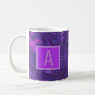 Modern Purple Marble Abstract Coffee Mug