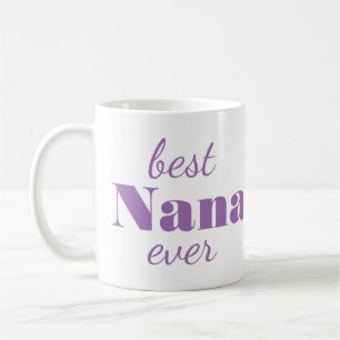 Modern Purple Nana Personalised Custom Mug