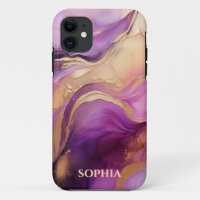 Modern Purple Pink and Gold-