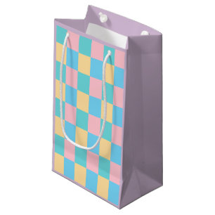 Modern Purple Pink Blue Green Yellow Template Small Gift Bag
