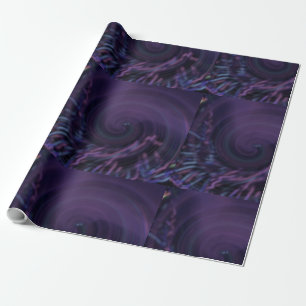 MODERN PURPLE Snail Wrapping Paper