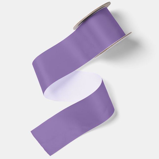 Modern purple Solid Satin Ribbon (Front+Back)
