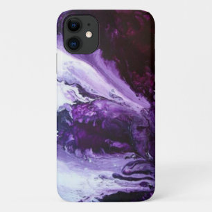 Modern Purple Swirl Design Case-Mate iPhone Case