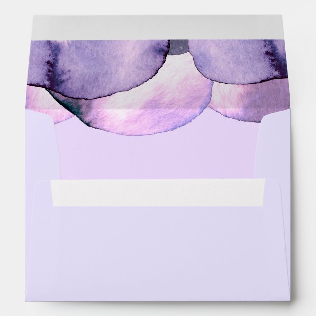 modern purple violet  envelope (Back (Bottom))