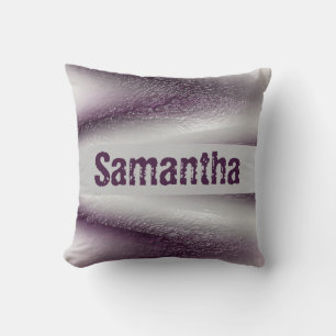 Modern Purple White Bold Abstract Baby  Cushion