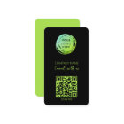 Modern QR Code Fluorescent Green