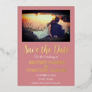 Modern QR Code Photo Dusty Rose Wedding